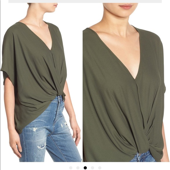 Lush Tops - Lush Twist front Blouse